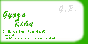 gyozo riha business card