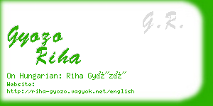 gyozo riha business card